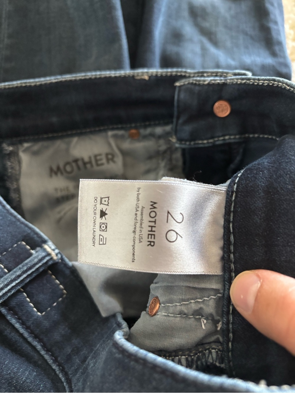 Mother Denim The Insider Crop Step Fray High Rise Night Tripper - Picture 8 of 10